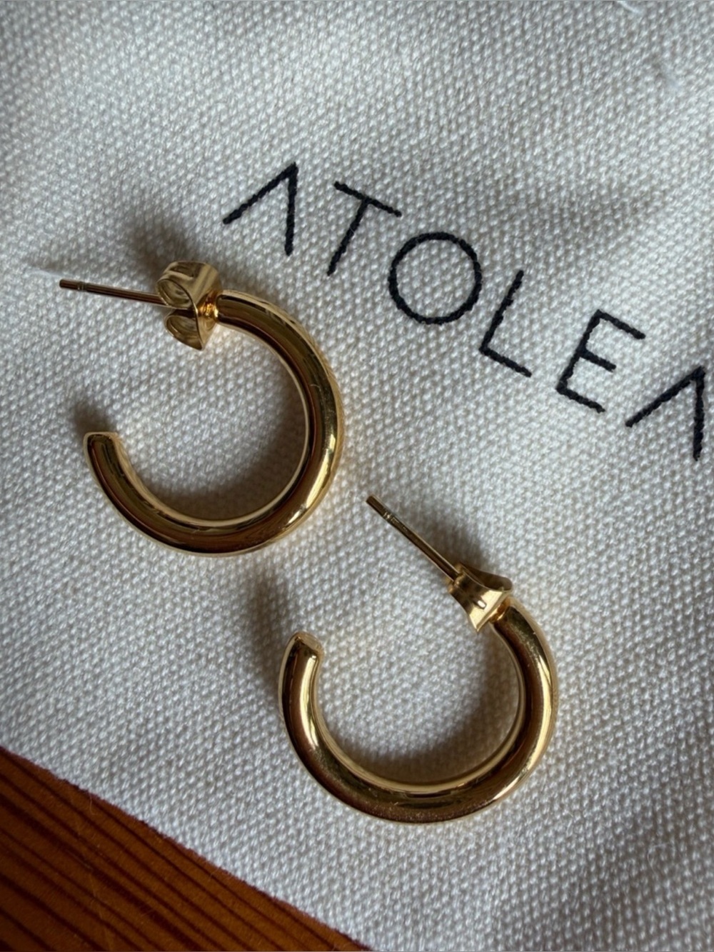 Gold Chunky Hoop Earrings